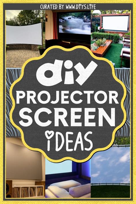 20 DIY Projector Screen Ideas For Home Theater - DIYS