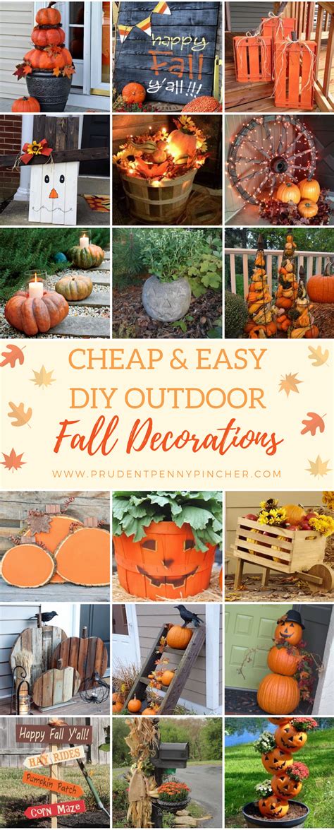 Cheap Diy Fall Decorations Ideas 50 Cheap And Easy Diy Outdoor Fall ...