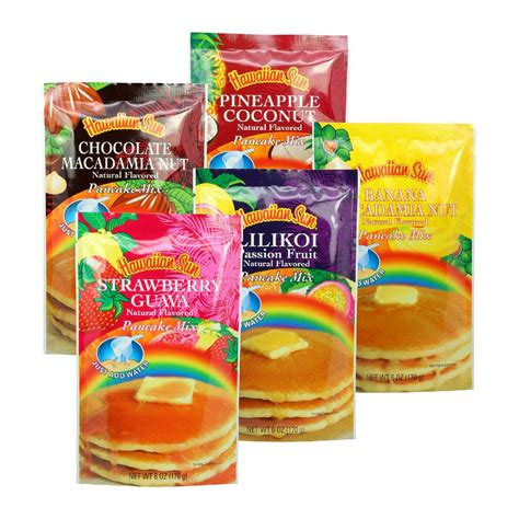 Hawaiian Sun Pancake Variety 5-Pack | Chocolate macadamia nuts ...