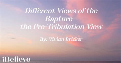 Different Views of the Rapture—Pre-Tribulation - Video