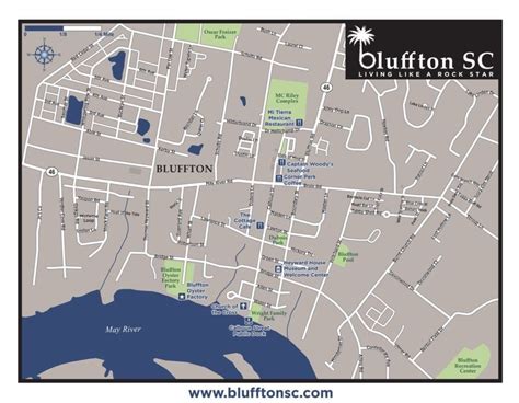 Bluffton Walking Map | Walking Historic Downtown Bluffton - Bluffton SC