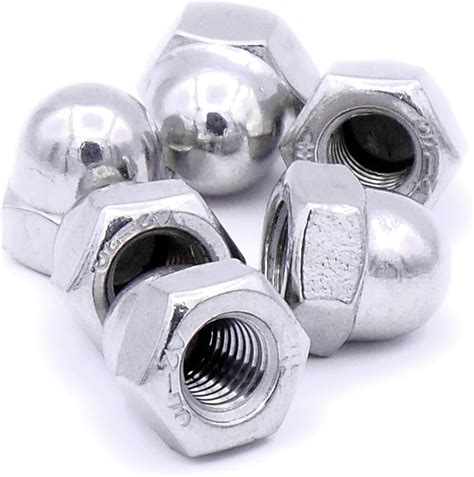 M10 (10mm) Dome Cap Nut – Stainless Steel (A2) (Pack of 6) - BigaMart