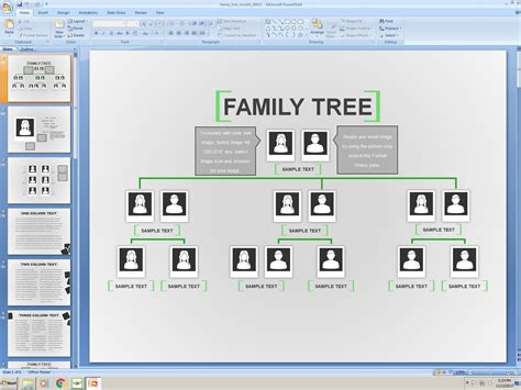 Powerpoint Family Tree Template