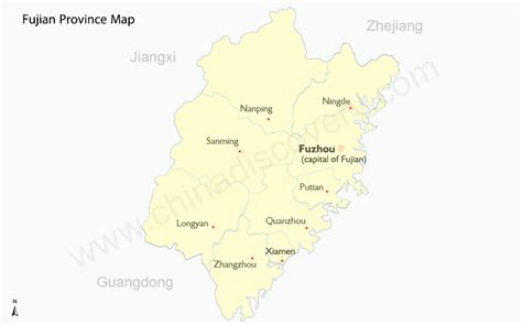 Map Of Fujian