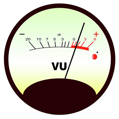 Round VU Meter Digital Art by Bigalbaloo Stock