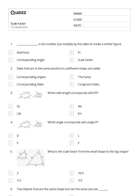 50+ Scale and Conversions worksheets for 6th Grade on Quizizz | Free ...