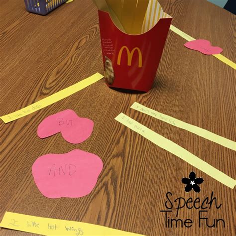 Low Prep Ways To Use Fries Containers In Speech! - Speech Time Fun: Speech and Language Activities