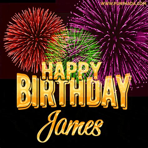 Happy Birthday James GIFs for Her - Download on Funimada.com