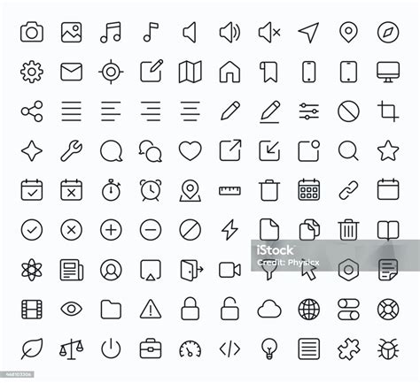 Black And White Technology Icons Stock Illustration - Download Image Now - Icon Symbol, Mobile ...