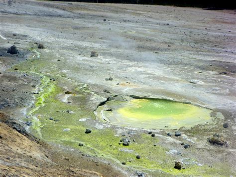 Sulphurous spring: Crater Hills, Yellowstone National Park, Wyoming