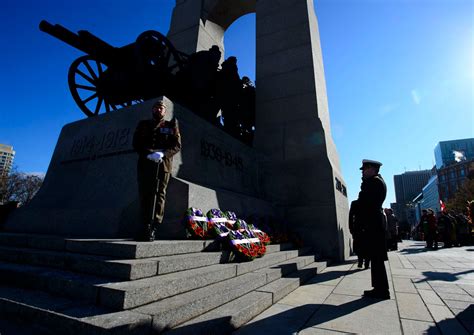 In photos: Remembrance Day ceremonies across Canada - The Globe and Mail