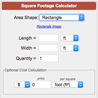 Square Footage Calculator