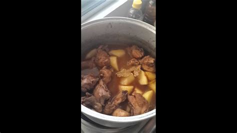 Adobong Manok with Hard Boiled Eggs and Potatoes - YouTube