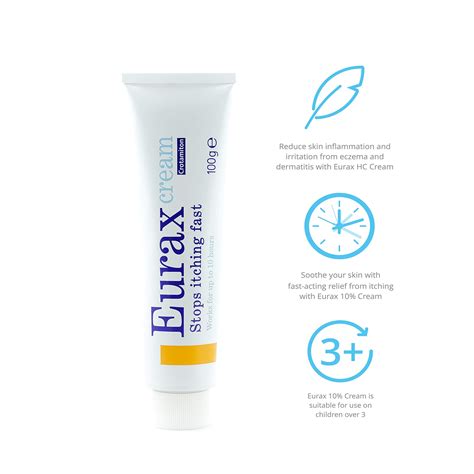 Eurax Itch Relief Cream 100g, Helps Stop Itching Fast, Lasts UpTo 8h for Relief of Itchy ...