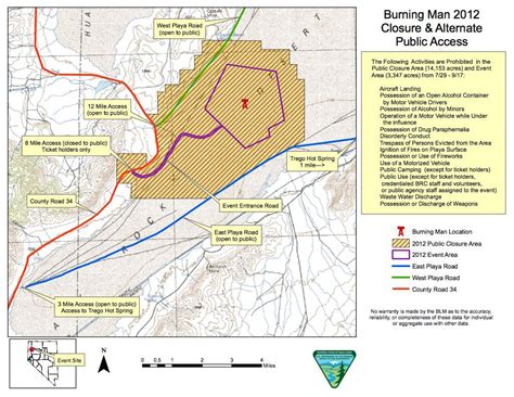 Burning Man Location Map