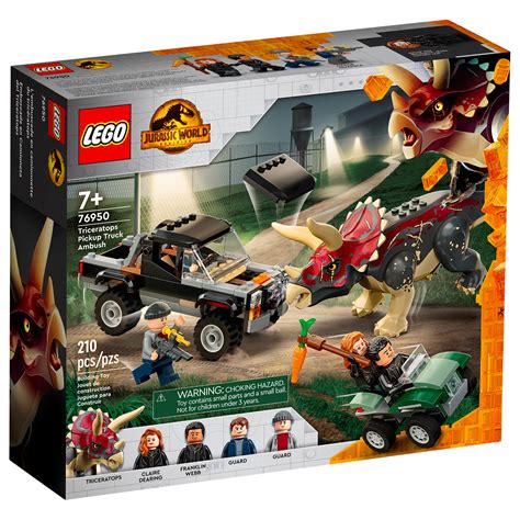 Okusha ku-LEGO Jurassic World Dominion 2022: 76950 Triceratops Pick-up Truck Ambush and 76951 ...