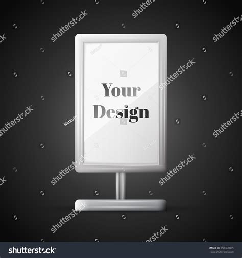 Blank Vertical Billboard Illustration Blank Template Stock Vector (Royalty Free) 258368885 ...