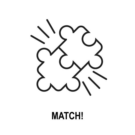 match icon logo illustration with 2 piece of puzzle 25421666 Vector Art ...