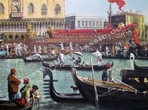 Canaletto-Return of the Bucintoro to the Molo on Ascension Day Painting ...