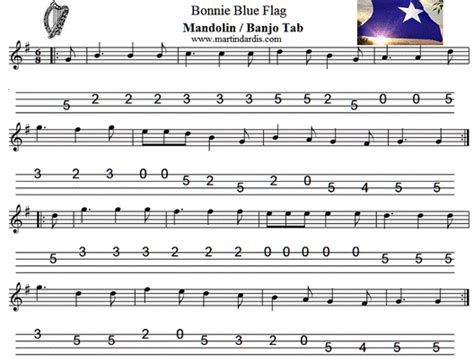 The Bonnie Blue Flag lyrics chords and sheet music - Irish folk songs