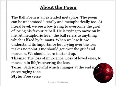 THE BALL POEM-CLASS X-PPT AND WORKSHEET - English Official