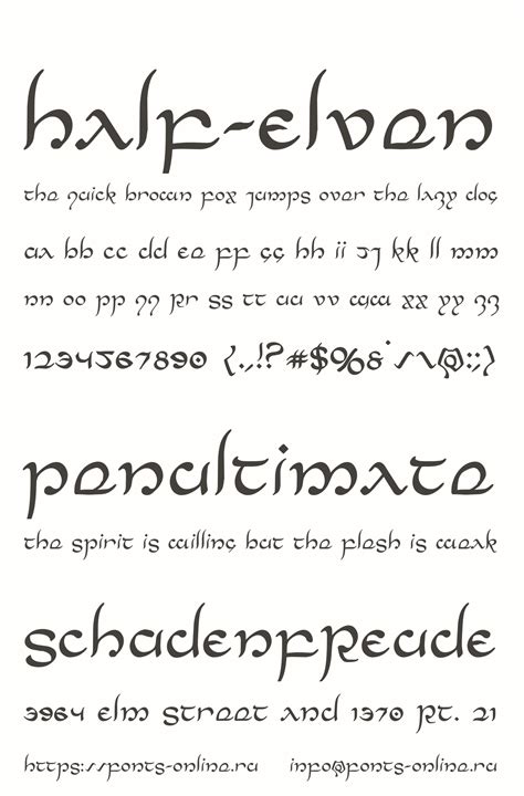 Half-Elven font