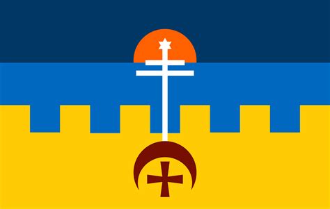 stylized ukrainian cossack flag with the cossack cross in variouse colour combinations : r ...