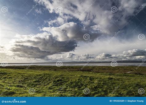 Weather Front Over Morecambe Bay Stock Image - Image of england, clouds ...