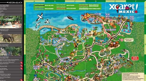 Xcaret Mexico Map