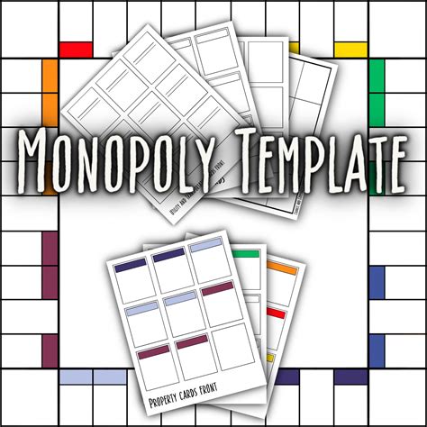 Monopoly Property Cards Template – Mightyprintingdeals.com