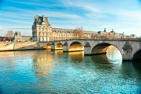 Louvre Museum And Pont Royal - Paris Photograph by Luciano Mortula