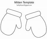 Large Mitten Template For Coloring sketch template