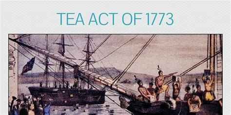 Tea act of 1773 - Infogram