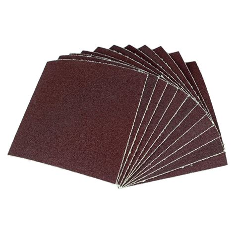 SET OF 10 SANDPAPERS - GRIT 60/80