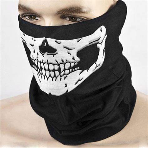 Decorative Masks YIXIA Half Skeleton Mask Airsoft Paintball Bone Skull Half Face Mask Protector ...