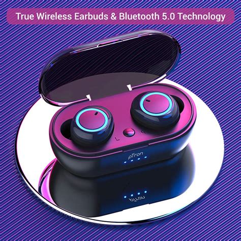 pTron Bassbuds in-Ear True Wireless Bluetooth Headphones (TWS) with Mi ...