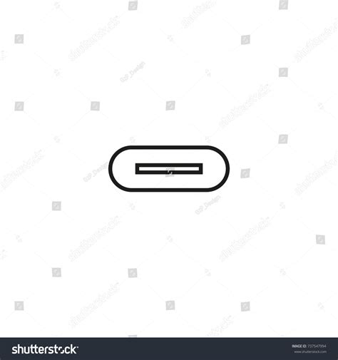 Usb Type C Icon Vector Illustration Stock Vector (Royalty Free) 737547994 | Shutterstock