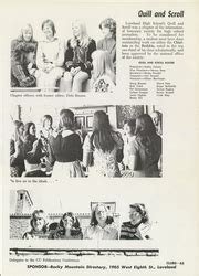 Loveland High School - Chieftain Yearbook (Loveland, CO), Class of 1972, Page 68 of 232