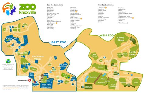 Knoxville Zoo map