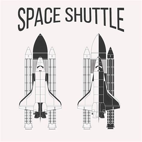 Premium Vector | Space shuttle vector design