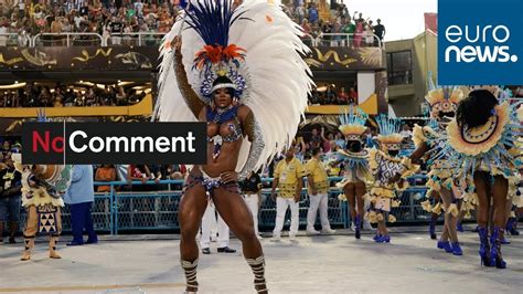 Samba schools show their talents at Rio Carnival parade - YouTube