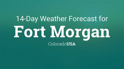 Fort Morgan, Colorado, USA 14 day weather forecast