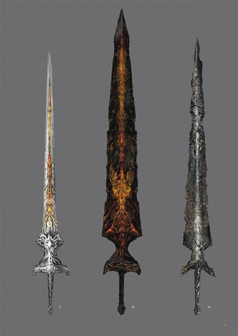 Dark Souls 3 Concept Art - Weapon Concept Art Fantasy Sword, Fantasy Armor, Fantasy Weapons ...