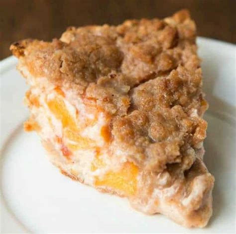 sour cream peach pie | i am baker