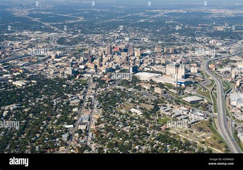 An aerial view of the skyline of downtown San Antonio November 5, 2009 in San Antonio, Texas ...