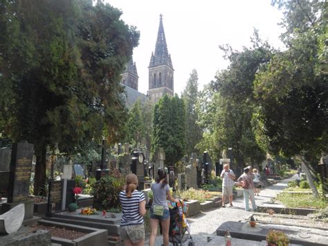 The final resting place of writers, artists and musicians at Prague's Vyšehrad Cemetery ...