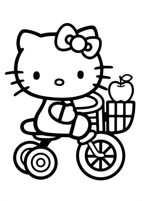 Hello Kitty Coloring Pages Momjunction : hello-kitty-with-heart-balloons-coloring-page.png (1300 ...