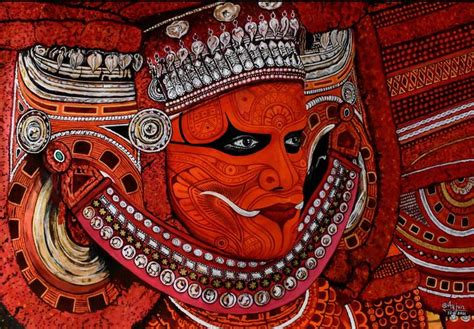 Theyyam Painting by Arjun Kannur | Saatchi Art