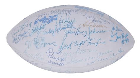 Lot Detail - Incredible NFL Hall of Famers Multi-Signed White Panel ...