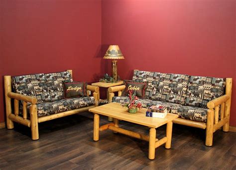 Cedar Log Living Room Example- Rustic Log Furniture- Made in the USA ...